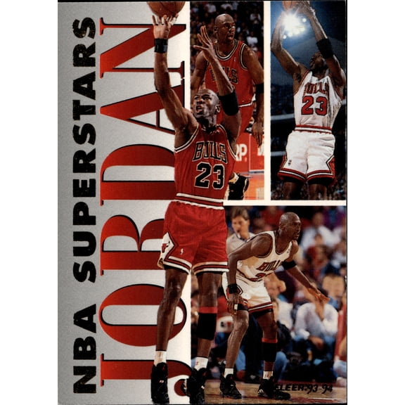 Fleer NBA Superstars Michael Jordan Card 7 1993-94