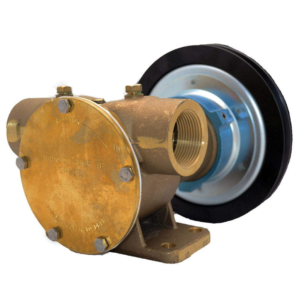 johnson pumps f8b5 1 1/4inch npt electric clutch pump with 12v 2xb