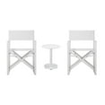 thumbnail image 2 of Pemberly Row Ensemble Bistro Moderne en Aluminium de 3 Pcs, Fini Blanc, 2 of 3