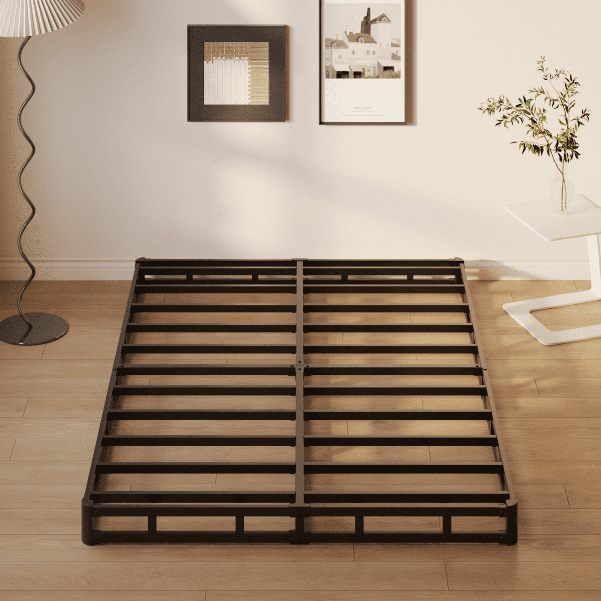 Napcenter 5 inch Full Size Box Spring, Mattress Foundation, Heavy Duty Metal, Included Fabric Cover, Noise Free, Easy Assembly