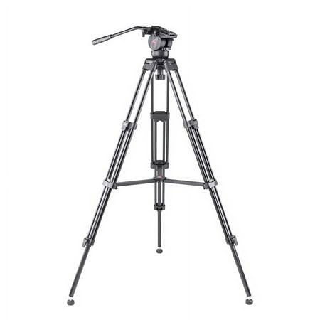 UPC: 0846431082242 | V3AH 3-Section Aluminum Video Tripod with 2-Way Fluid Head
