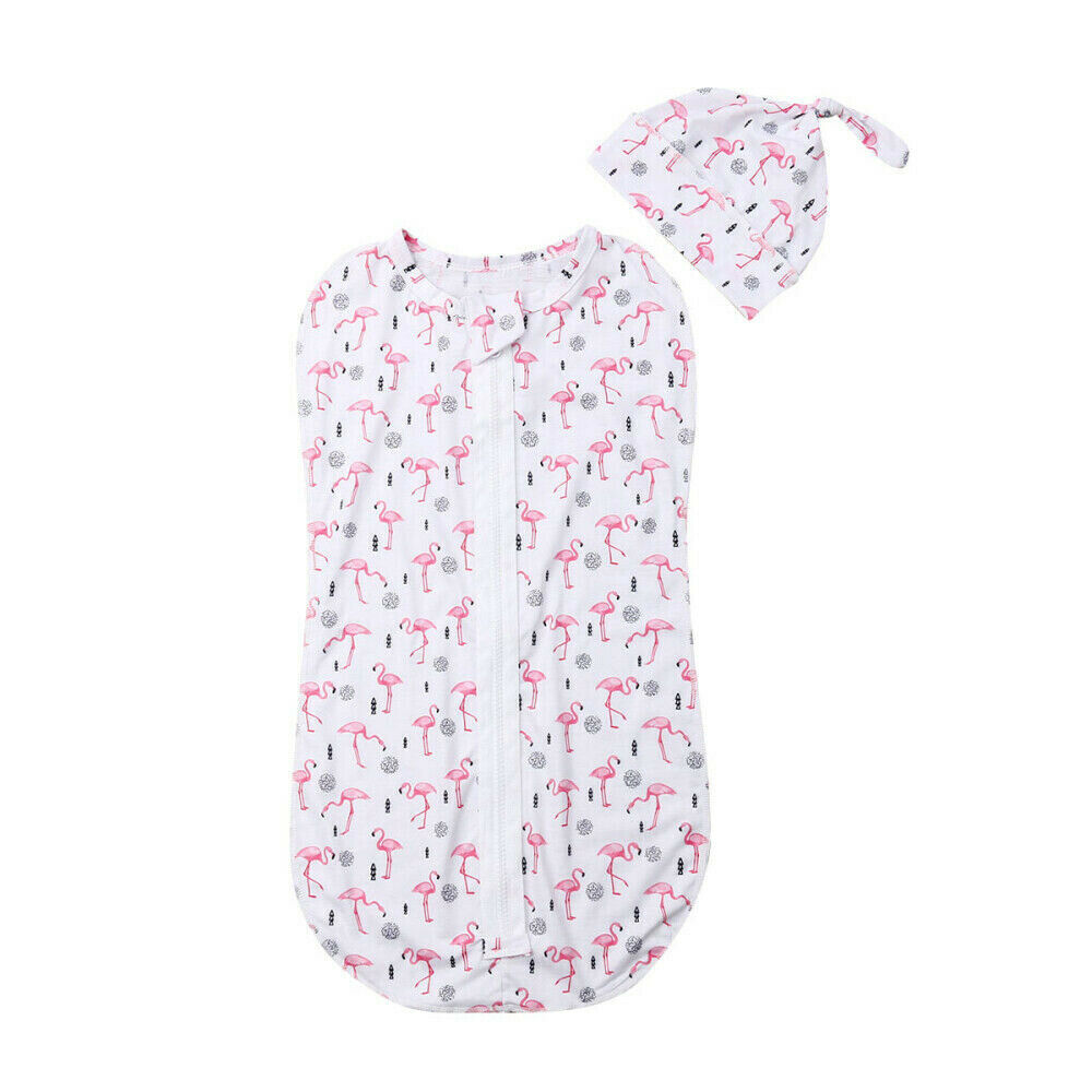 luethbiezx Soft Baby Swaddle Muslin Blanket Newborn Zipper Wrap