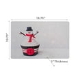 thumbnail image 2 of Christmas Plastic Placemat Snowman Cupcake - Set of 12, 2 of 4
