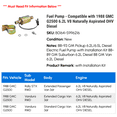 thumbnail image 2 of Fuel Pump - Compatible with 1988 GMC G2500 6.2L V8 Naturally Aspirated OHV Diesel, 2 of 2