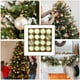 thumbnail image 1 of Juego de 24 Bolas Navideñas | Adornos Navideños de Plástico Beige, Rojo, Caqui y Verde | Adornos Irrompibles para Árbol de Navidad de 6 Cm | Orificios Ajustables para Colgar | Decoración para Pared,, 1 of 6