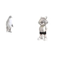 thumbnail image 1 of Escultura de de pingüino, figura coleccionable, artesanía, adorno decorativo, estatua de animal de resina, moderna, para mesa, bar, dormito, 1 of 8