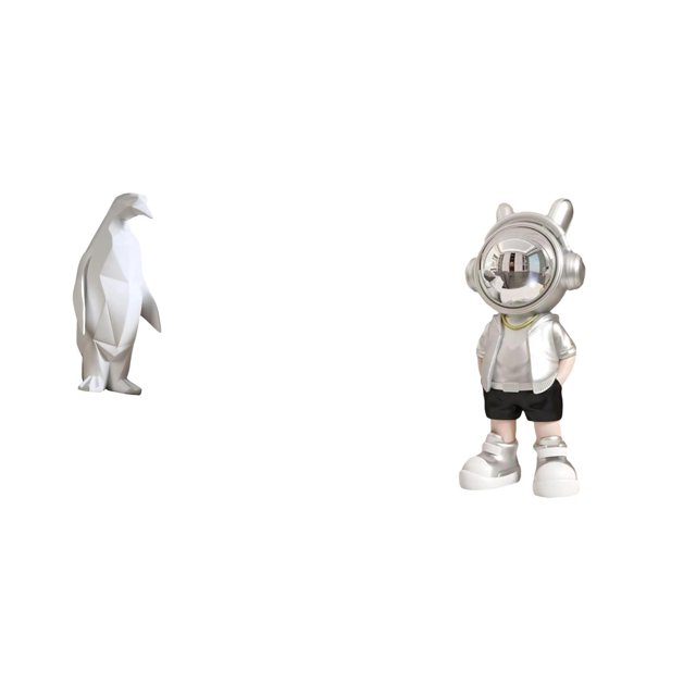 Escultura de de pingüino, figura coleccionable, artesanía, adorno decorativo, estatua de animal de resina, moderna, para mesa, bar, dormito
