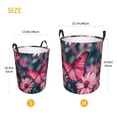 thumbnail image 3 of Cauagu pink butterfly for Laundry Basket,Collapsible Organizer Basket for Storage Bin Toy Bins Gift Baskets Bedroom Clothes Children Nursery Hamper-Medium, 3 of 6
