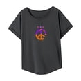 thumbnail image 4 of Camiseta de manga corta para mujer, recuerdo de verano, para deportes de playa, senderismo, compras M, 4 of 7