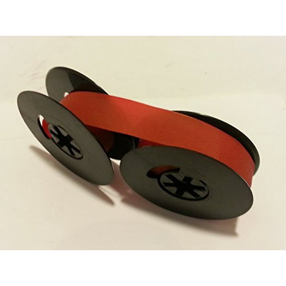 Universal Typewriter Ribbon - 1/2 Inch ORANGE Ink Twin Spool Fresh and New Fabric Ribbon