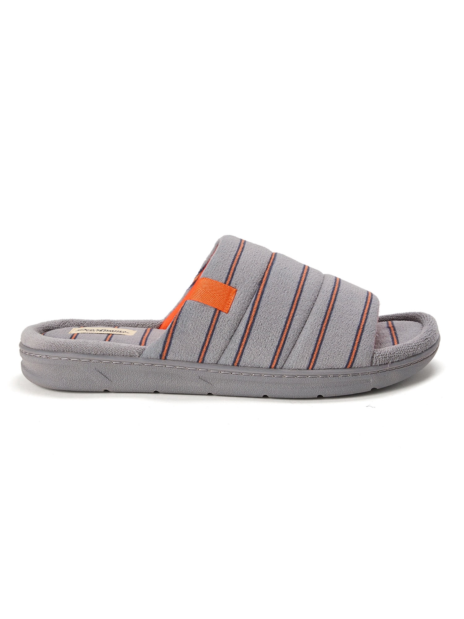 Dearfoams Cozy Comfort Men's Striped Slide Slippers