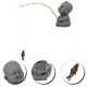 thumbnail image 4 of Aquarium Decorative Fisherman Figurines Sandstone Statue for 2Pcs, 4 of 5