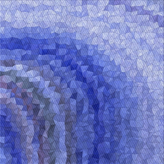 Ahgly Company Indoor Square Patterned Sky Blue Dress Blue Area Rugs, 4' Square