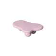 thumbnail image 4 of Coffee Tables 40 Inch Cloud Shaped Coffee Table, Low Coffee Table with 3 Ball Legs for Living Room, Pink,Wooden Coffee Tables, 4 of 7