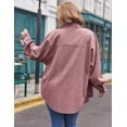 thumbnail image 4 of Zeagoo Womens Plus Size Corduroy Button Down Shirts Long Sleeve Oversized Fall Blouses Tops Casual, 4 of 4