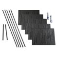 thumbnail image 1 of FASÄDE Skyline Decorative Vinyl Backsplash 15 sq ft Kit in Matte Black, 1 of 6