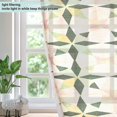thumbnail image 4 of Yayeee Window Curtains Light Filtering 63"x52" Grommet Panel Pair Home Living Room Decor, Retro Black Stars, 4 of 7