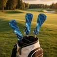 thumbnail image 5 of Yuyamidu Blue Marble Print Golf Club Head Covers Waterproof PU Leather Golf Head Covers for Club Protective, Golf Accessory Gifts for Women Men, 5 of 7