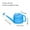 D, variant on Thickened Plastic Watering Can 3.5L/5L Green & Blue Long Spout Garden Can Heavy Duty Plant Watering Pot Indoor/Outdoor Use Ergonomic Handle