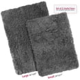 thumbnail image 3 of Porch & Den  Lorena Shaggy/ Non-slip Rubber Backed Bath Rug Set Gray 2 Piece Set 2-Piece, 3 of 5