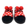 thumbnail image 3 of Minnie Mouse Polka Dots and Bows Women's Fuzzy Slippers-Size 8, 3 of 5