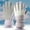 Sky Blue, variant on Winter Gloves,Women'S Winter Plush Gloves Women Snow Gloves Women'S Winter Gloves Cold Weather Warm Gloves Windproof Warm Gloves Thermal Gloves Women Gloves for Cold Weather Clearance