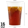 thumbnail image 3 of PLASTICPRO 16 Oz Clear Disposable Cups Plastic Cups for Party, 200-Pack, 3 of 5