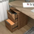 thumbnail image 6 of Marcree 2 Drawer File Cabinet , Small Filing Cabinet with Hanging Bars for Letter Size,  Under Desk File Storage Cabinet Used for Home Office, Brown Assemble Required, 6 of 10