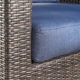 thumbnail image 7 of Dillard Outdoor Aluminum Framed Mix Brown Wicker Swivel Club Chair, 7 of 7