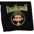 thumbnail image 2 of ParaNorman Norman Logo Men's Black Sleep Pajama Shorts-Large, 2 of 7