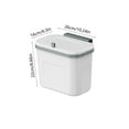 thumbnail image 3 of AHMT Compost Bin, Hanging Trash Can with Lid, Kitchen Cabinet Door Under Sink Plastic Garbage Can Wall Mounted Slide Open, 3 of 8