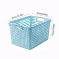 thumbnail image 4 of Xuniizn Laundry Basket, Collapsible Laundry Hamper & Large Storage Bin - Foldable Laundry Baskets with Handles, Space-Saving Laundry Hamper for Home, Dorm, Office, Plastic, Blue, 4 of 9