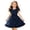 czb# Navy172, variant on CUZIBR Girls Kids Summer Dress Solid Color Sleeveless Flutter Sleeves High Waist Bow Tie Belt Round Neck A-Line Party Casual Princess Dress Split Ruffled Tiered Comfy Sundress,Beige,4-5 Years