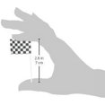 thumbnail image 1 of czqnlg 36 Count Cake/Cupcake Topper  Black and White Racing Checkered Flags, 1 of 3