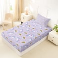 thumbnail image 4 of Erosebridal Colorful Unicorn Animal Twin Sheet Sets,Kawaii Rainbow Cute Stars Print Bedding For Kids 3 Pieces, 4 of 6