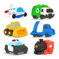 thumbnail image 1 of Juguetes de baño flotantes Zippytots Vehicle, 6 unidades para más de 12 meses, 1 of 6