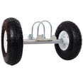 thumbnail image 4 of Dual Gate Wheel 10" Pneumatic Tires, Heavy Duty for Driveway Chain Link Fence, Gate Supporter Wheel Caster for Metal Tube Gates, Gate Helper Wheel for Swing Sliding Gate, 300lb, 4 of 12
