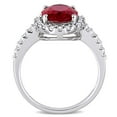 thumbnail image 4 of Everly Women's Created Sapphire and Created Ruby 10k White Gold Ring, 4 of 8