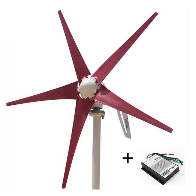400W AC12V/24V Colorful Wind Turbine Generator Small Windmill For Home Or Boat Use With 600W Wind Controller ,Easy to Install