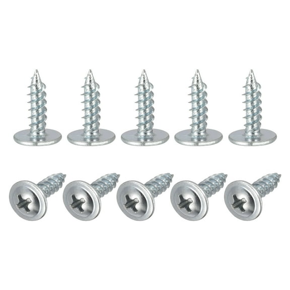 Uxcell Phillips Head Self Tapping Screws, #8 x 1/2" Carbon Steel Wood Sheet Metal Screw 100 Pack