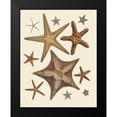 thumbnail image 2 of Fab Funky 12x14 Black Modern Framed Museum Art Print Titled - Starfish Collection 1, 2 of 5