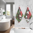 thumbnail image 3 of Dreamtimes Towels Set of 2 Vivid Red Mushroom Print for Bathroom Kitchen Travel 16×28 inch, Cotton Bath Towels Lightweight Quickdry for Bathroom Ktichen Travel SPA Gym, 3 of 7