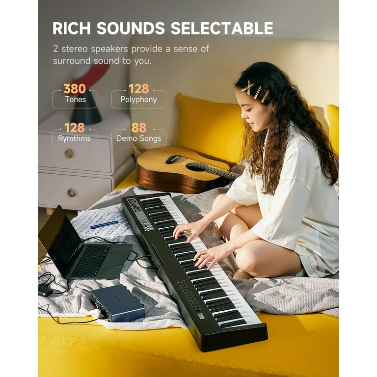 Donner 電子ピアノ 88鍵盤 セット 380種音色 128種 Amazon | Donner 電子ピアノ 88鍵盤 セット 380種音色 128種リズム