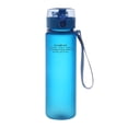 thumbnail image 1 of Cateissary 1 taza de agua de plástico para exteriores, taza para deportes acuáticos con jugo frío, taza de agua portátil con cuerda de leche, taza de Teteras azul 400ML Cateissary HA004187-04, 1 of 6