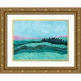 thumbnail image 1 of Allemand, Sue 18x14 Gold Ornate Wood Framed with Double Matting Museum Art Print Titled - Peace in the Valley, 1 of 4