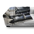 thumbnail image 3 of Vintage Car Soft Flannel Fleece Blanket, American Classic Old Style Fifties Auto Wheels Transportation History Art Print, Cozy Plush for Indoor and Outdoor Use, 70" x 90", Blue Beige, by Ambesonne, 3 of 6
