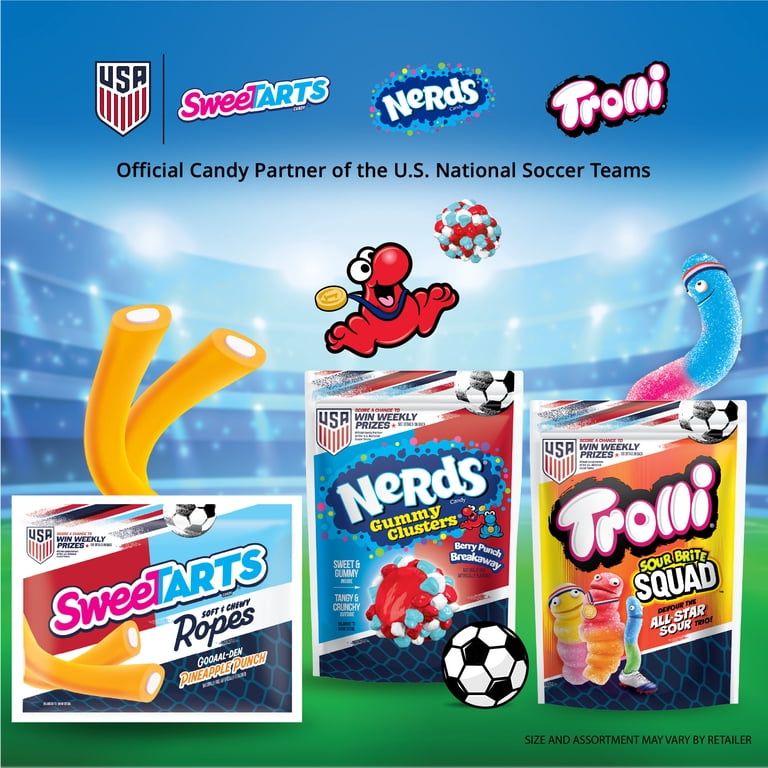 NERDS, Gummy Clusters Candy, 8 oz, Berry Punch Breakaway - Walmart.com