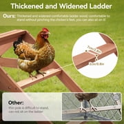 Extra Large Chicken Roosting Bars, DOMIPET 69 Wooden Chicken Roosting Ladder with Swing, Chicken Perches Activity Play Set for Coop Accessories, Fun Roost Toys for Hens, Easy to Assemble & Clean