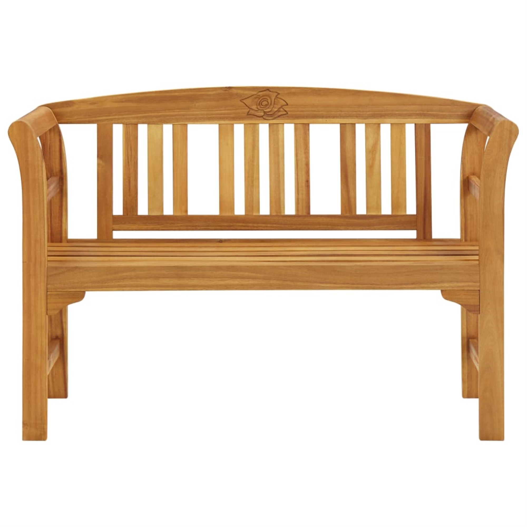 vidaXL Solid Acacia Wood Garden Bench with Multi Colors Cushion Lounge Seat - image 2 of 3