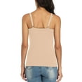 thumbnail image 6 of Sociala Women's Shelf Bra Tank Top Adjustable Wide Strap Cotton Camisole Casual Wear, 6 of 6
